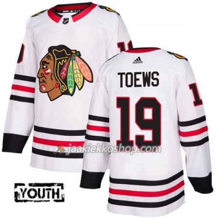 Lapsille NHL Chicago Blackhawks Pelipaita Jonathan Toews 19 Adidas 2017-2018 Valkoinen Authentic